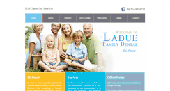 Desktop Screenshot of laduedental.com