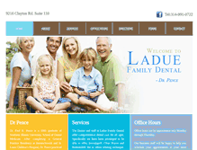 Tablet Screenshot of laduedental.com